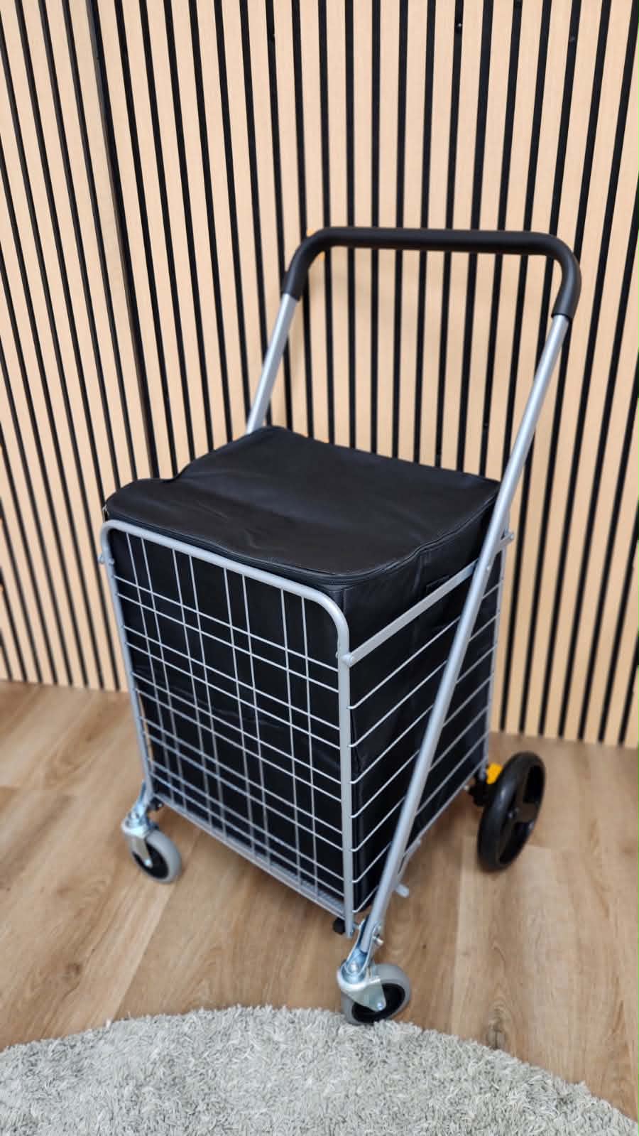 Four-Wheel Shopping Trolley with Cage