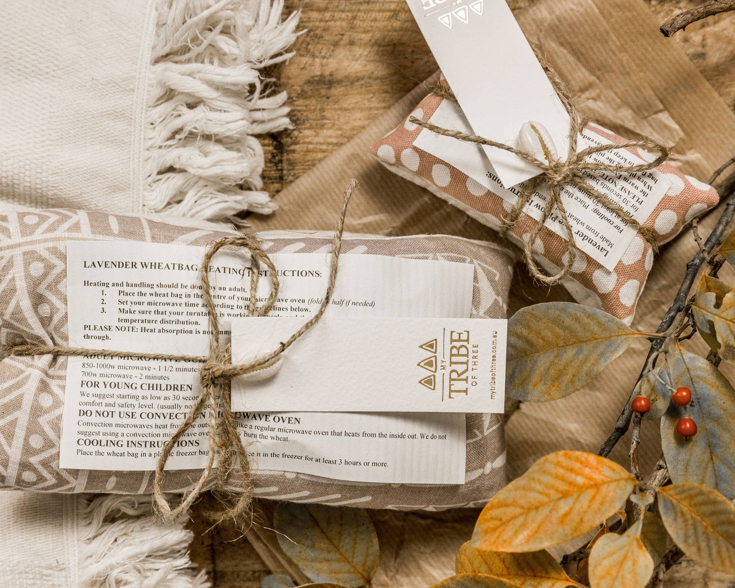 Lavender hot/cold wheat packs