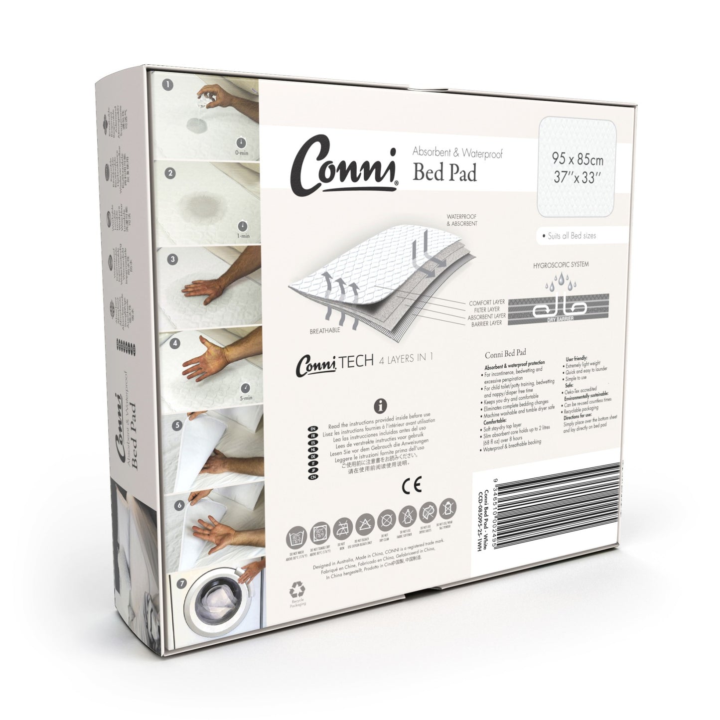 Conni Bed Pad- Charcoal