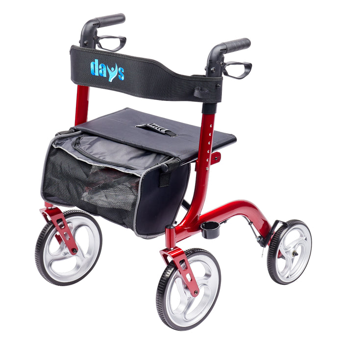 Days Superlite Deluxe Rollator Ruby Red