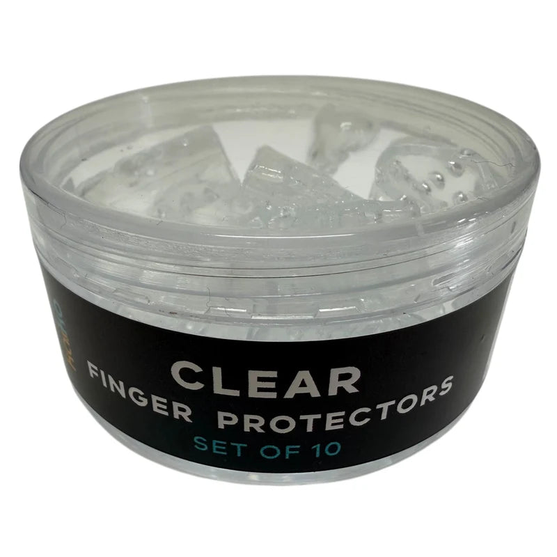 Clear Finger Protectors : Set of 10 – Finger or Toe Protectors and Picking Supports