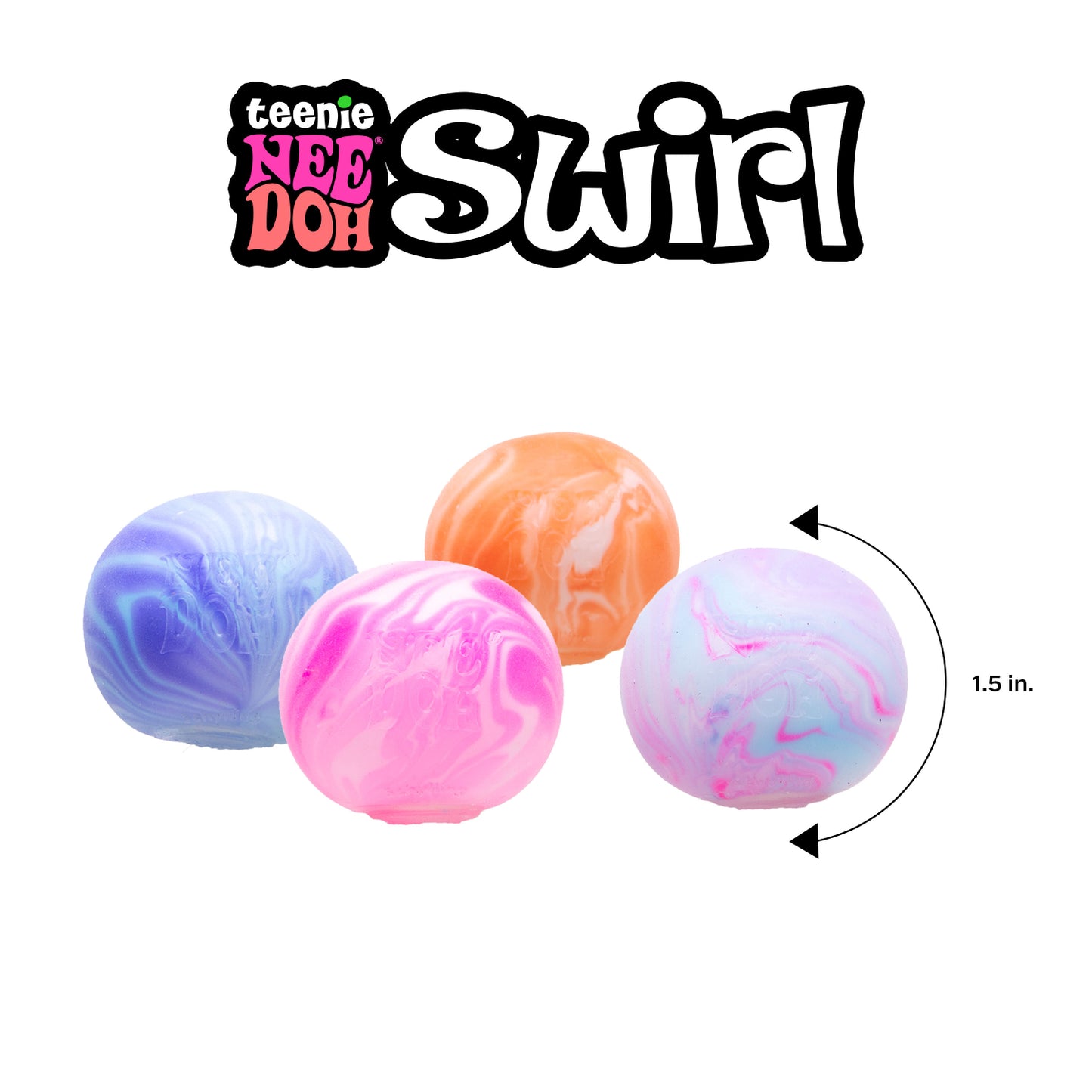 Teenie Nee Doh Swirl Multi-pack