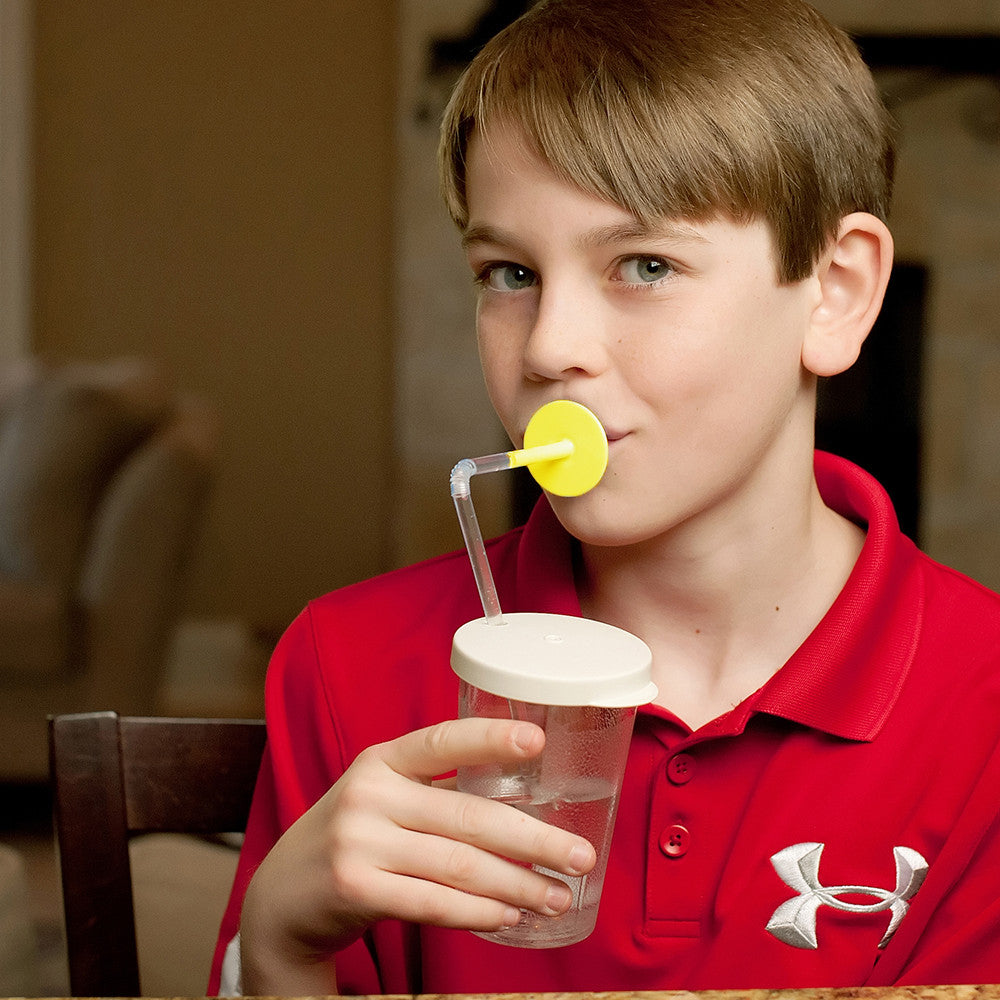 ARK Lip Blok® Oral Motor Tool for Straw Drinking (Yellow, Easiest)