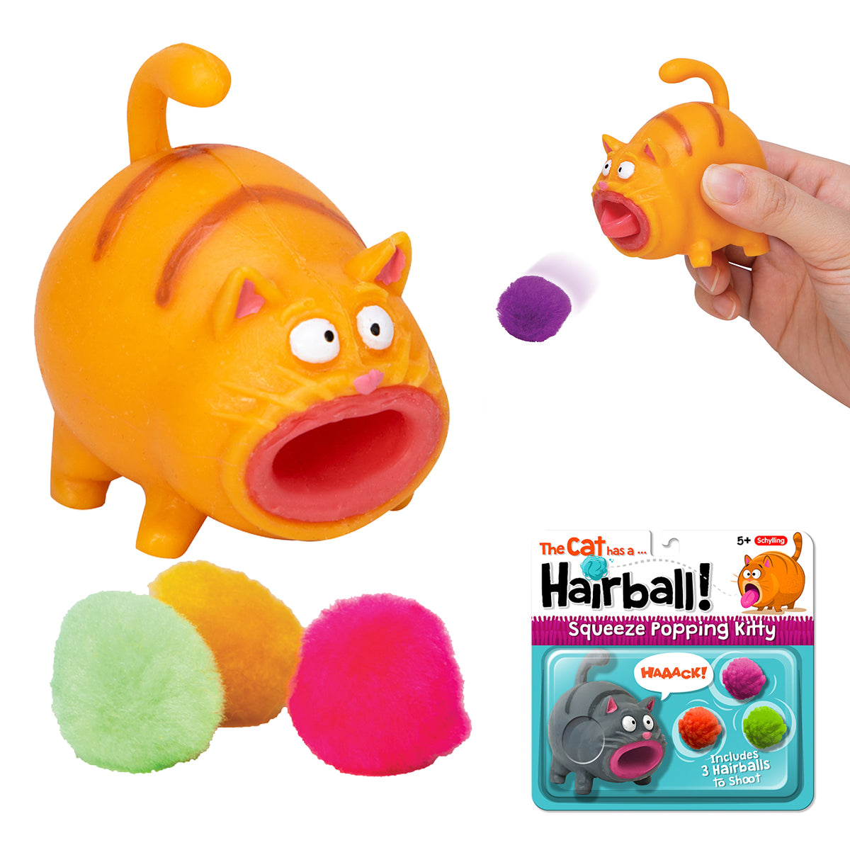 Hairball Kitty Orange