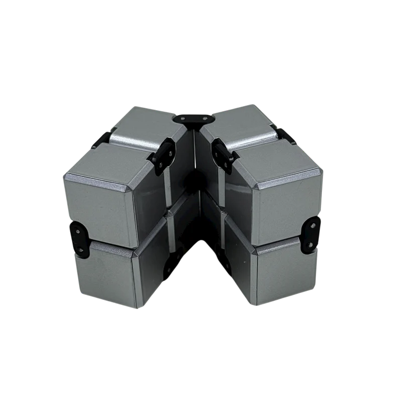 SILVER Infinity Cube Fidget - 108 grams