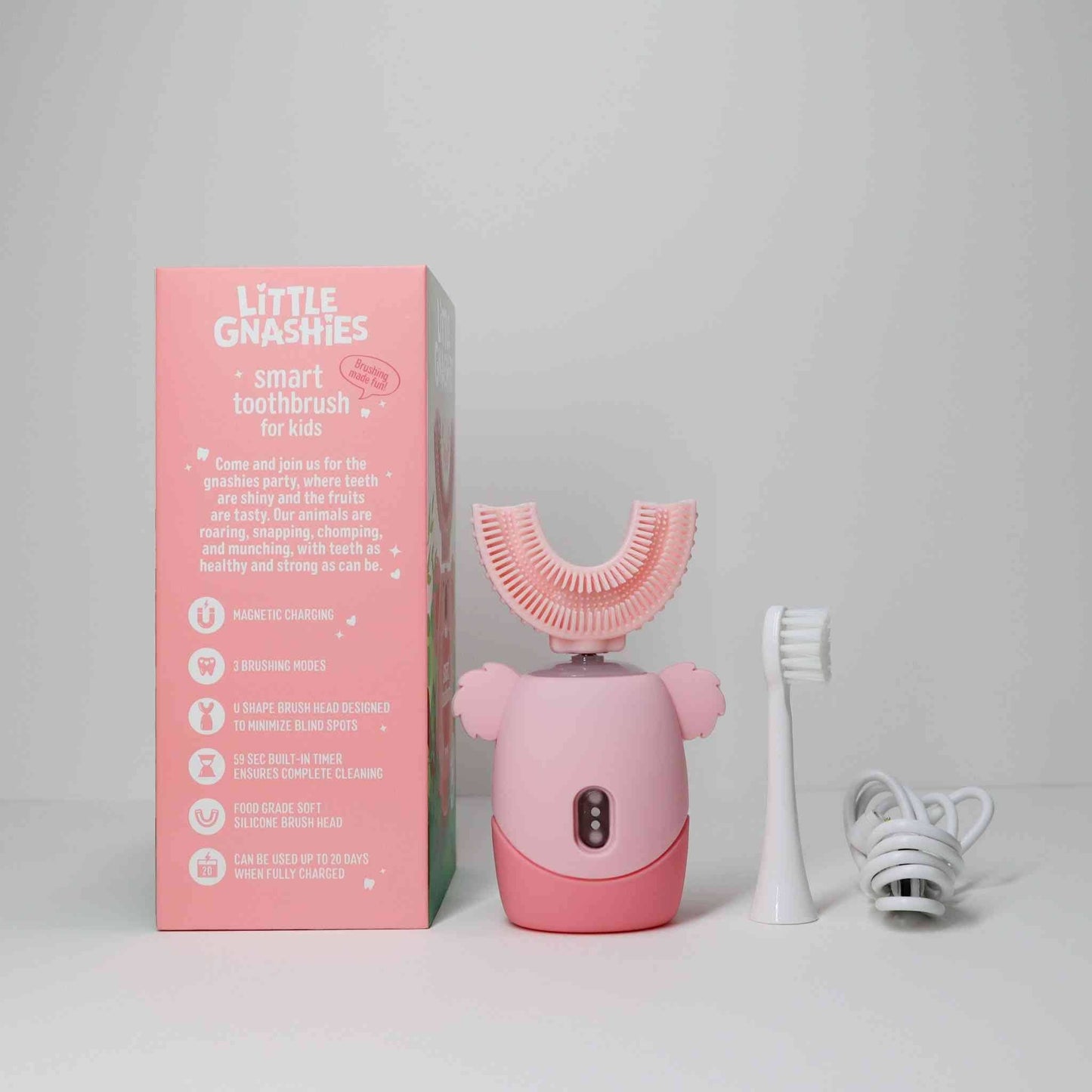 Kids U shaped Toothbrush Pink Koala-Karla