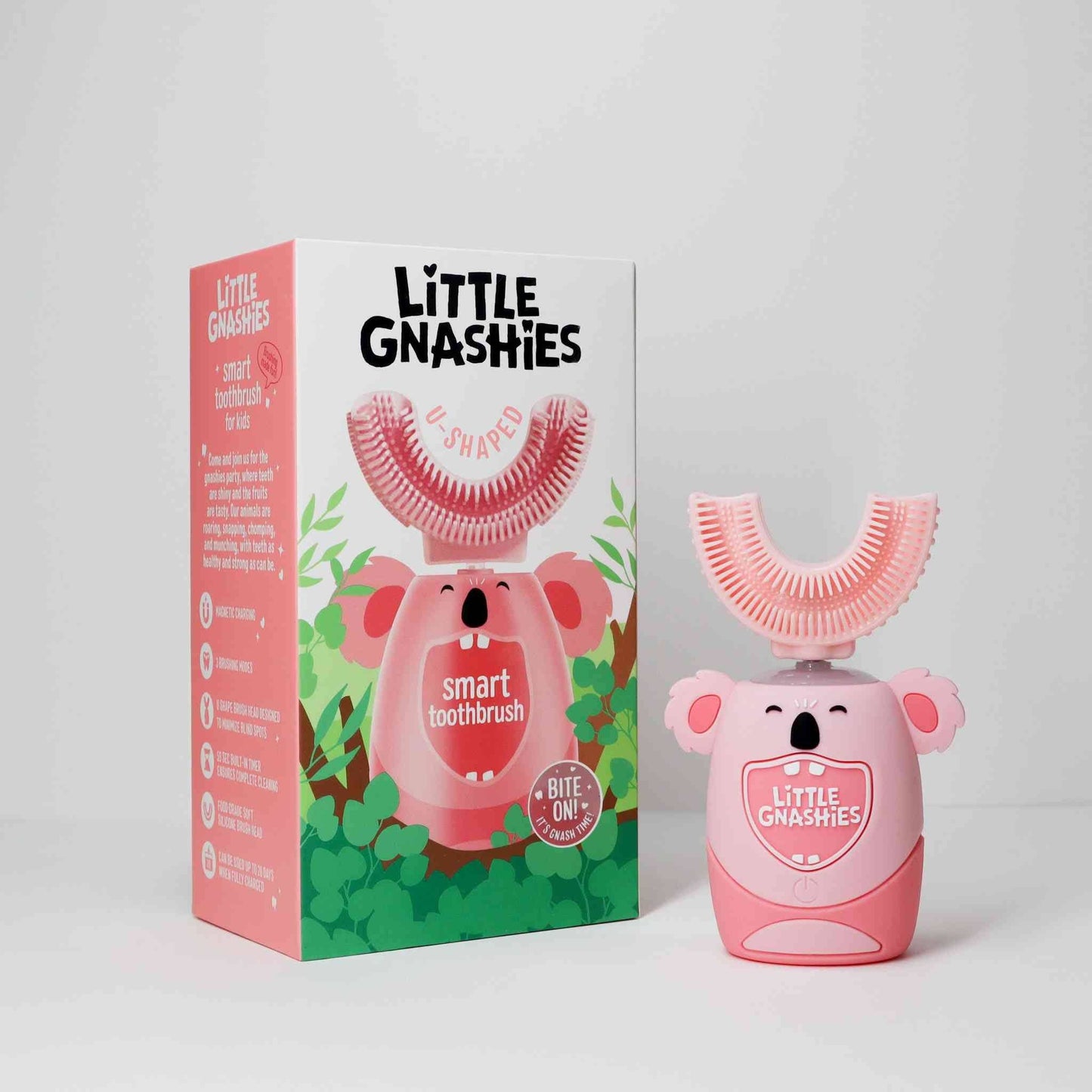 Kids U shaped Toothbrush Pink Koala-Karla