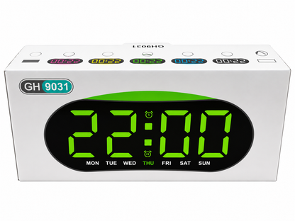 Large Display Digital Alarm Clock with Night Light