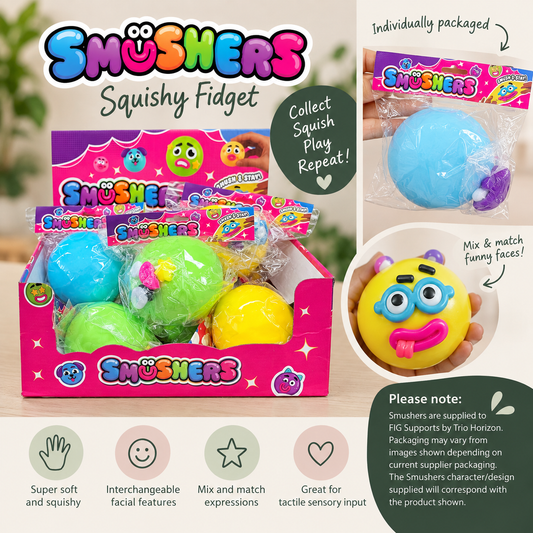 Smushers Squishy Fidget-Assorted Characters