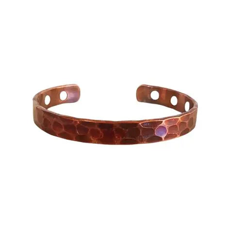 Dark Hammered - Unisex Design - Premium Copper Magnetic Bracelet