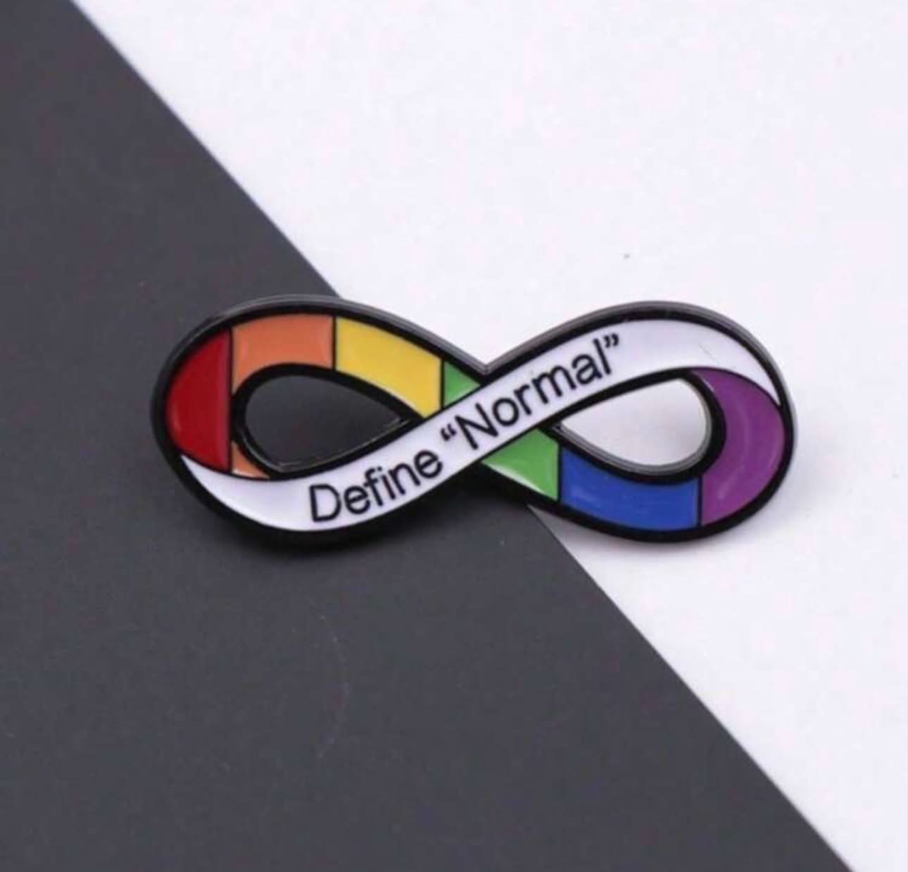 ''Define Normal'' Enamel Badge