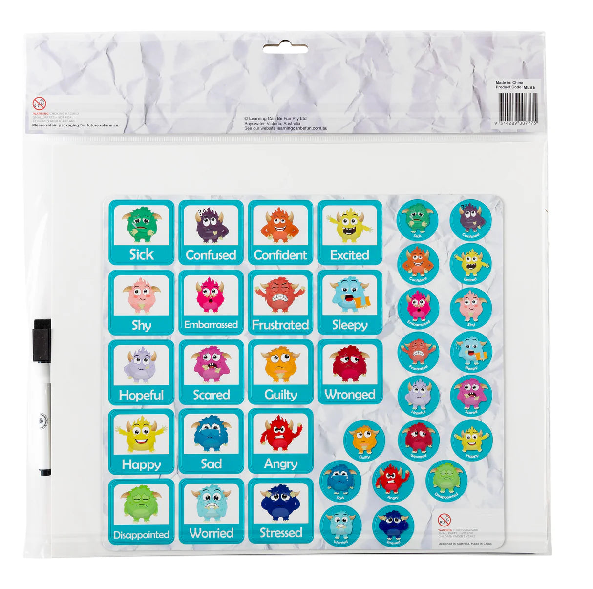 E Magnetic Learning Board - Emotions