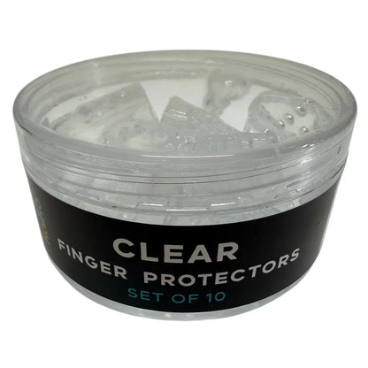 Clear Finger Protectors : Set of 10 – Finger or Toe Protectors and Picking Supports