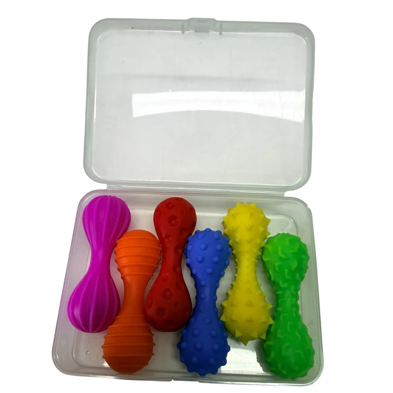 FLEXI Vibrant– Textured Silicone Sensory Tools by Kaiko – 6 Pack