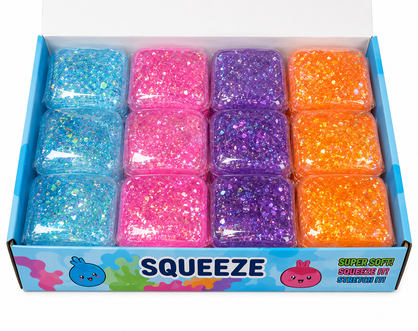 SQUEEZE GLITTER SUGAR CUBE