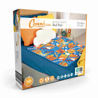 Conni Kids Reusable Bed Pad - Hero Print