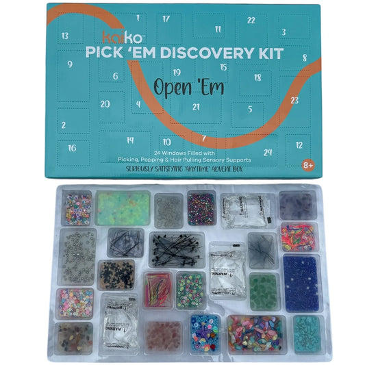 Open 'Em Pick ‘Em Discovery Kit - 24 Window Anytime ADVENT Calendar $220 VALUE