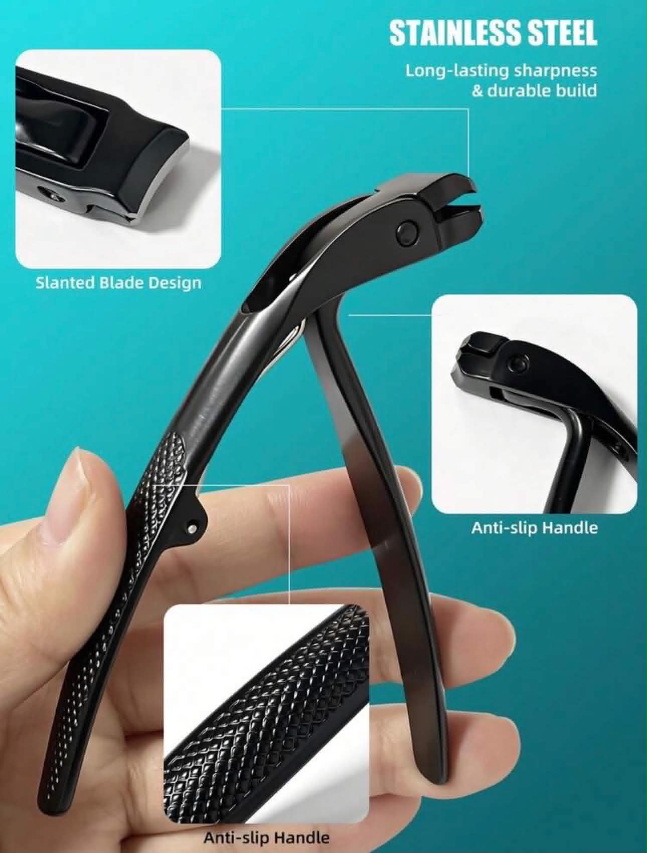 Heavy-Duty Long Handle Toenail Clippers,