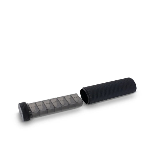 Lucia Gray Stylish Pill Box - Black