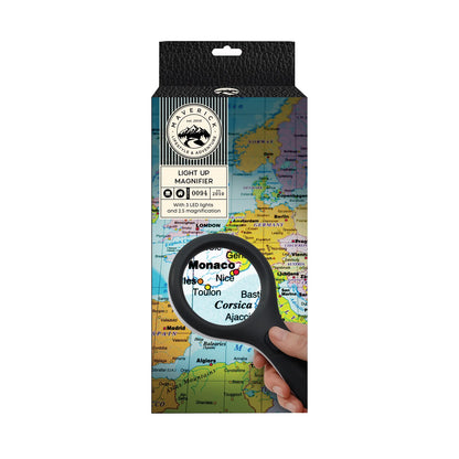 Maverick Light Up LED Magnifier Black & Silver