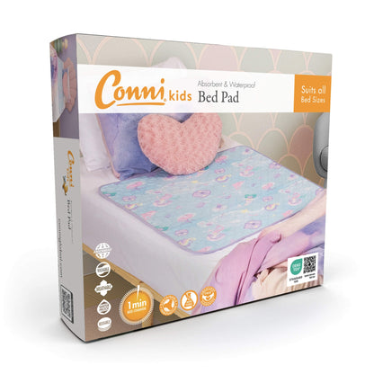 Conni Kids Reusable Bed Pad - Mermaid Print