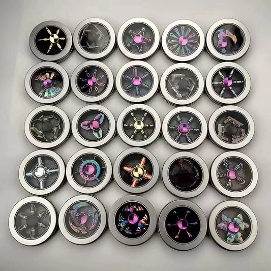 Metal spinner in metal container