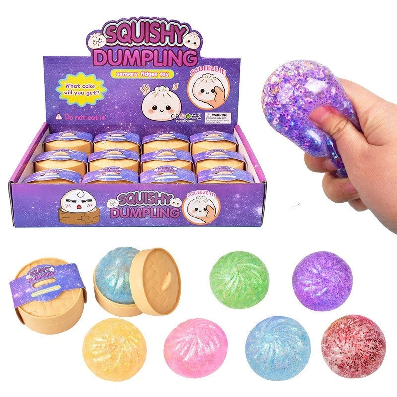 Mini Glitter Dumpling Squishy
