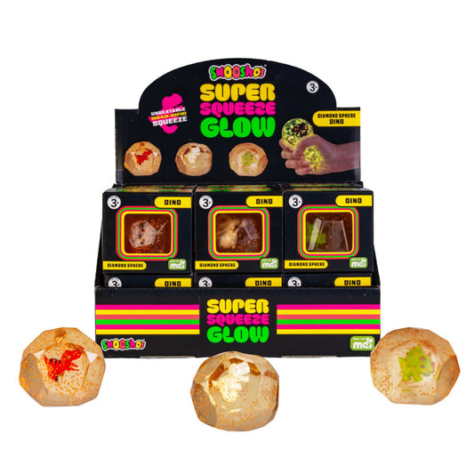 Smooshos Super Squeeze Diamond Sphere GID Dino