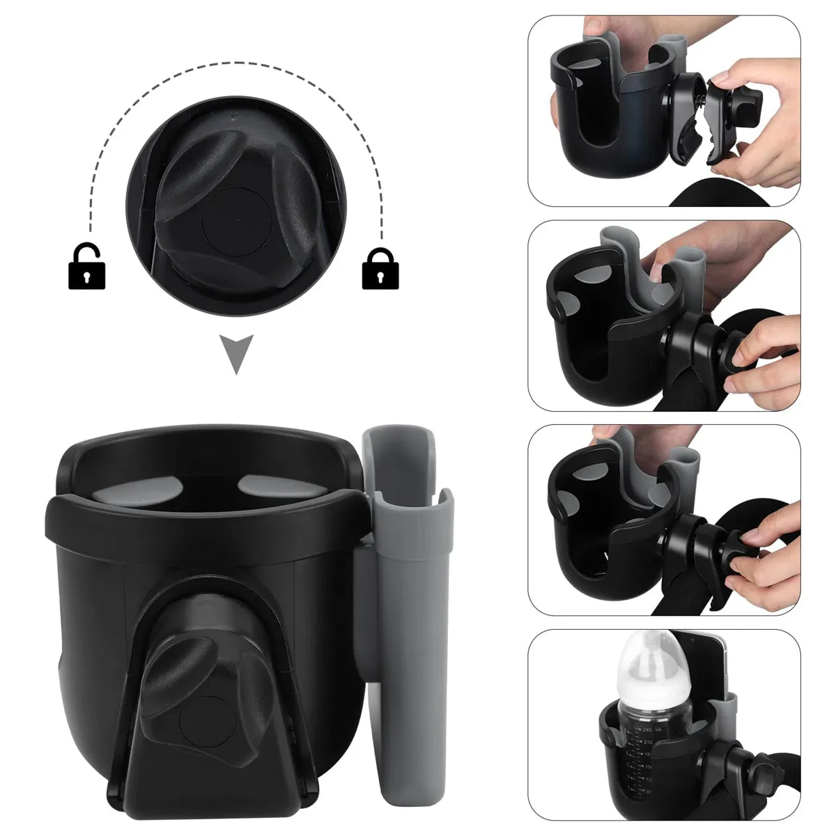 Stander Rollator Cup & Phone Holder