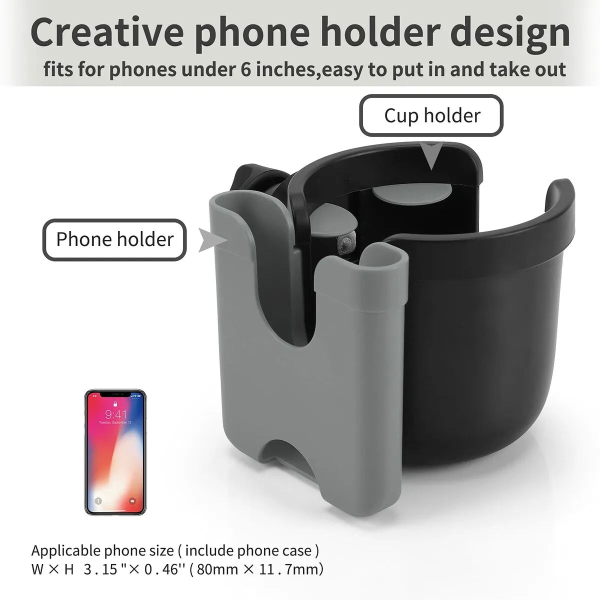 Stander Rollator Cup & Phone Holder