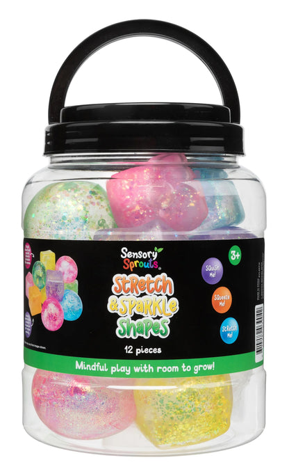 Stretch & Sparkle Shapes Jar of 12