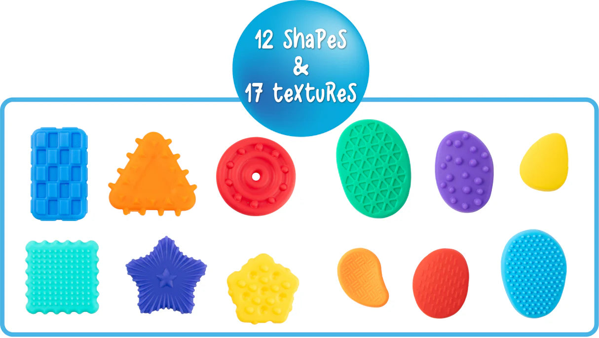 Textured Calming Shapes & Stones Set of 12