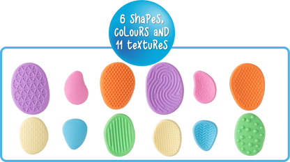 Textured Pastel Calming Stones Set of 18