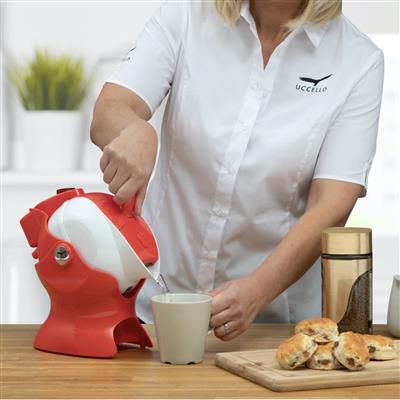 Uccello Powered Kettle Tipper Red/White
