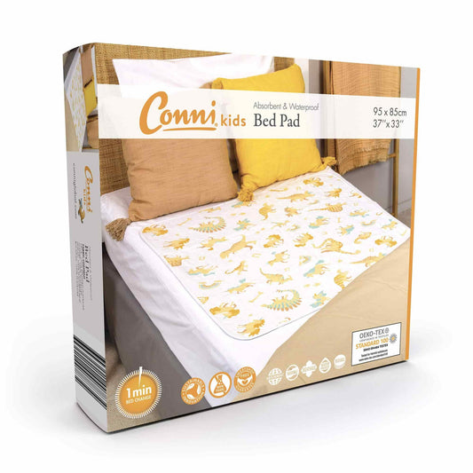 Conni Kids Reusable Bed Pad - Unicorn & Dinosaur