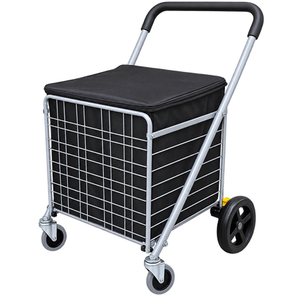 Four-Wheel Shopping Trolley with Cage