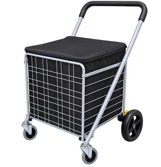 Four-Wheel Shopping Trolley with Cage