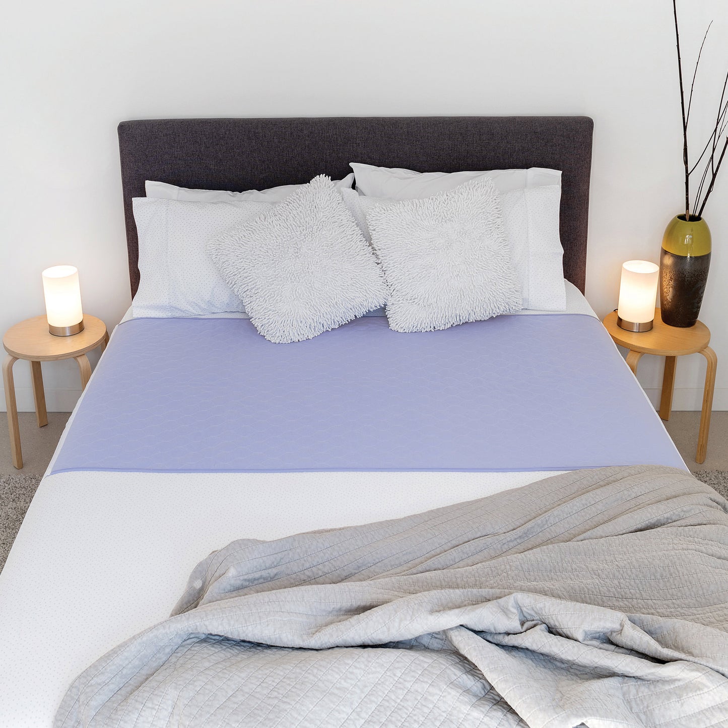 Conni X-wide Bed Pad with Tuck-ins - Mauve