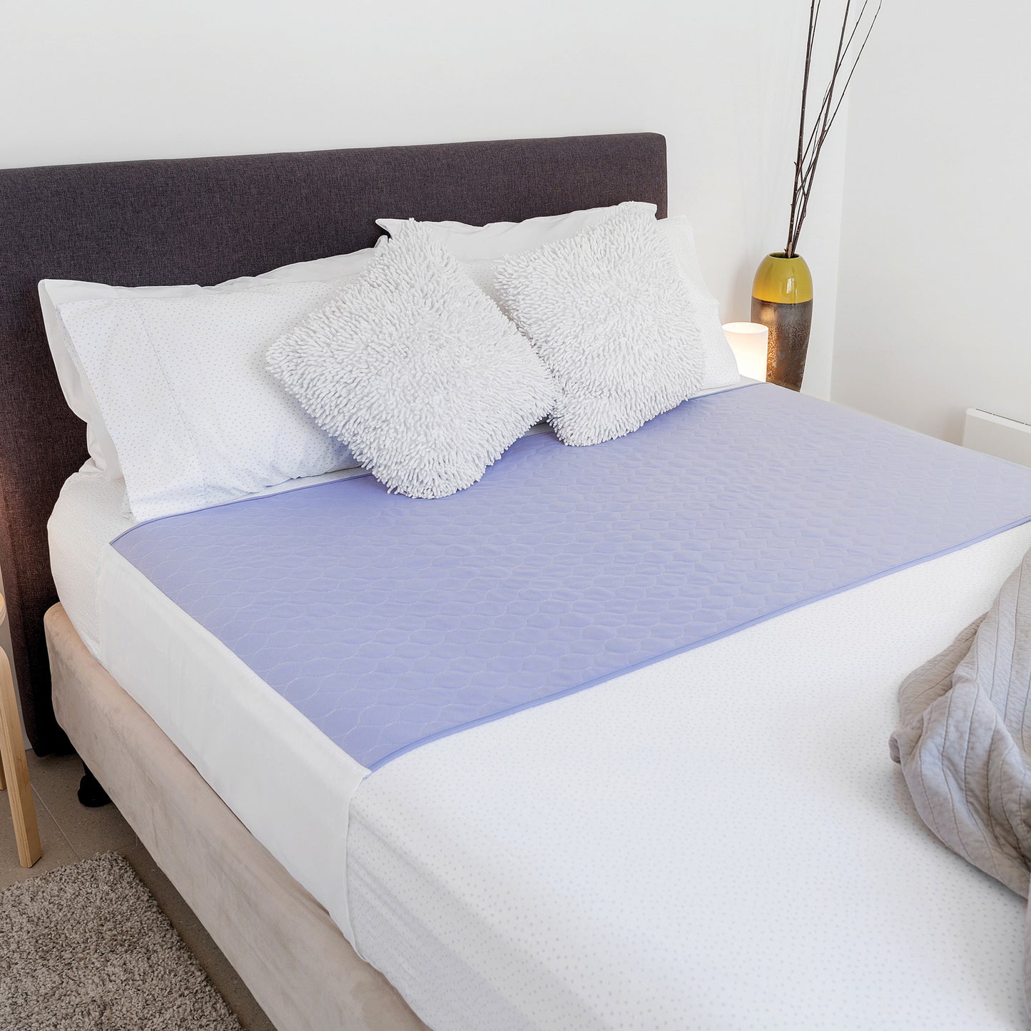 Conni X-wide Bed Pad with Tuck-ins - Mauve