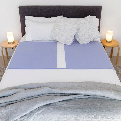 Conni X-wide Bed Pad (white divider) with Tuck-ins - Mauve