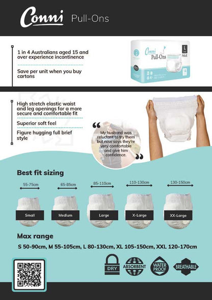 Conni Pull-Ons Medium (Pack of 16)