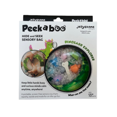 Peekaboo Sensory Bag Dino Theme