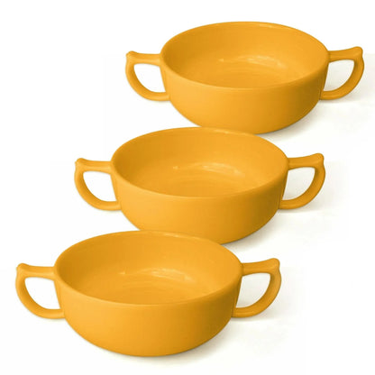 Dignity By Wade Two Handled Bowl - Yellow