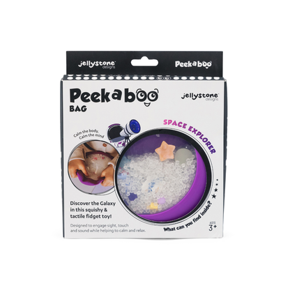 Peekaboo Sensory Bag Galaxy Theme