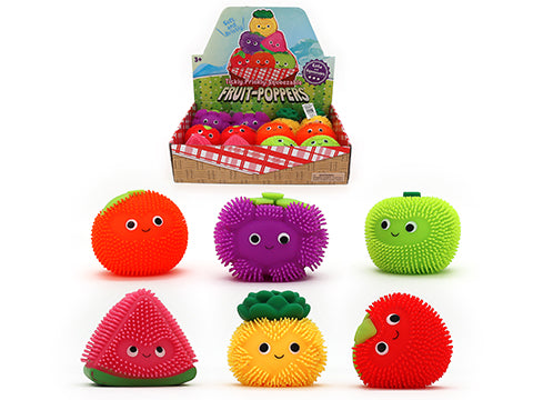 SQUEEZY AIR PUFFER FRUIT (6 ASSTD) – 9.5cm