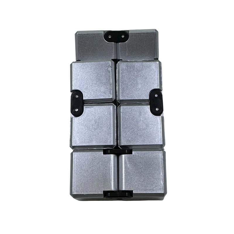 SILVER Infinity Cube Fidget - 108 grams