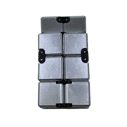 SILVER Infinity Cube Fidget - 108 grams