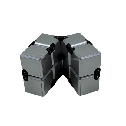 SILVER Infinity Cube Fidget - 108 grams