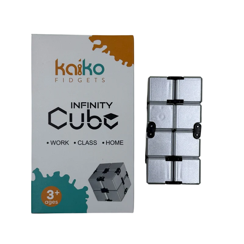 SILVER Infinity Cube Fidget - 108 grams