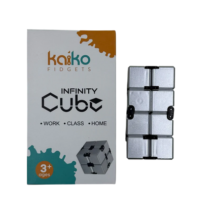 SILVER Infinity Cube Fidget - 108 grams